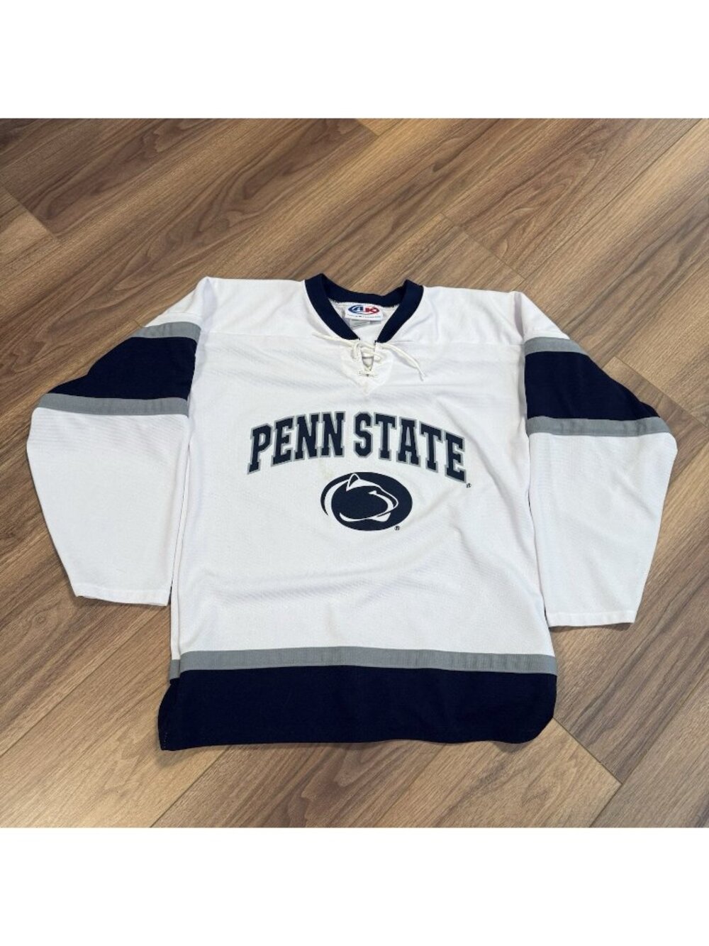 Penn State University Hockey Jersey Mens Medium Athletic Knit AK NCAA VTG